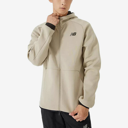 New Balance/NB正品运动男士简约休闲连帽针织外套AMJ21178-AL