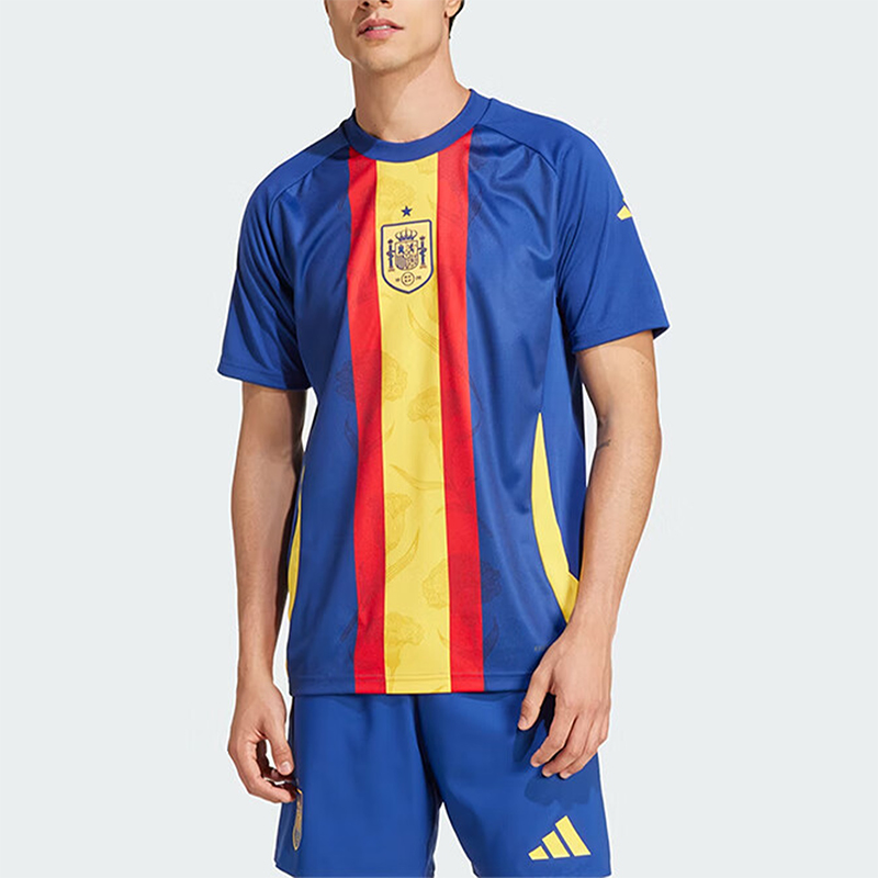 Adidas/阿迪达斯正品西班牙队足球男士训练短袖球衣IW7891