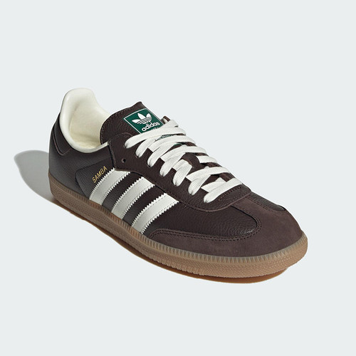 Adidas/阿迪达斯正品三叶草男女休闲皮革系带三条纹板鞋JR0891