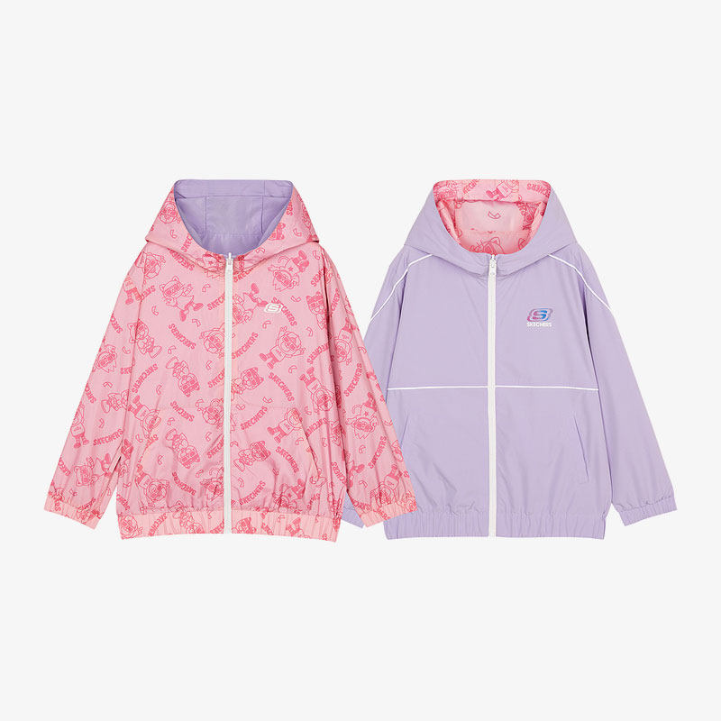 Skechers/斯凯奇正品当季电音小怪兽小童两面穿时尚夹克外套,童装/婴儿装/亲子装,普通外套,淘宝优惠券,粉丝福利购,淘宝优惠卷