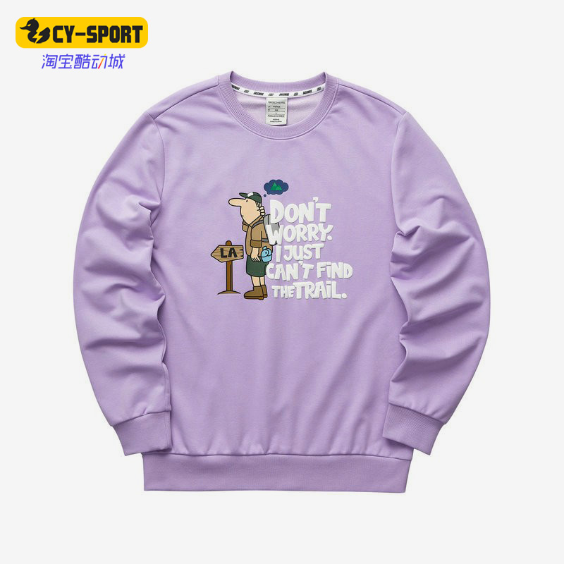 Skechers/斯凯奇正品新款男子运动休闲圆领套头卫衣 L122M076