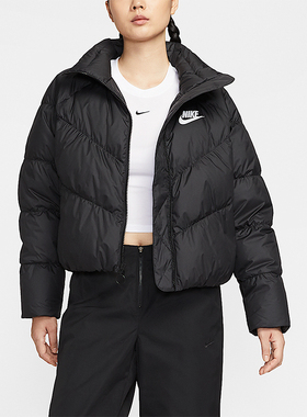 Nike/耐克正品冬季女士短款立领保暖运动休闲羽绒服IB2964-010