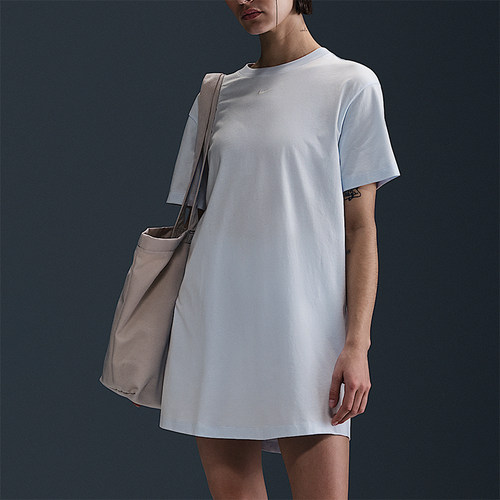 Nike/耐克正品Sportswear女士宽松休闲日常圆领连衣裙DV7882-423