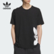 圆领宽松运动休闲短袖 三叶草男士 JD3247 阿迪达斯正品 Adidas