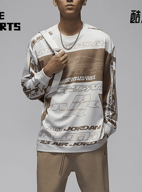 Nike/耐克正品Jordan MVP男士圆领印花长袖上衣FV7240-133