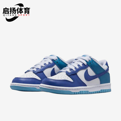 Nike/耐克正品DunkLow新款儿童白蓝色经典校园低帮板鞋FB9109-130