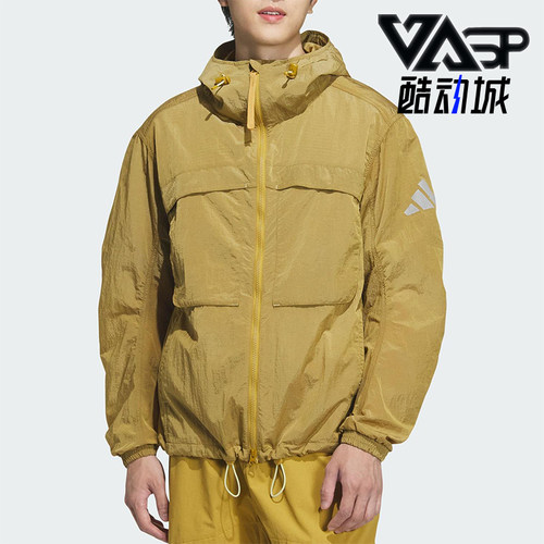 Adidas/阿迪达斯正品连帽轻薄男士经典运动休闲外套夹克JM2047