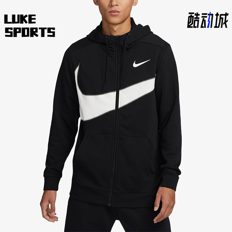 Nike/耐克正品秋季男士连帽针织大勾休闲经典运动卫衣FB8576-010