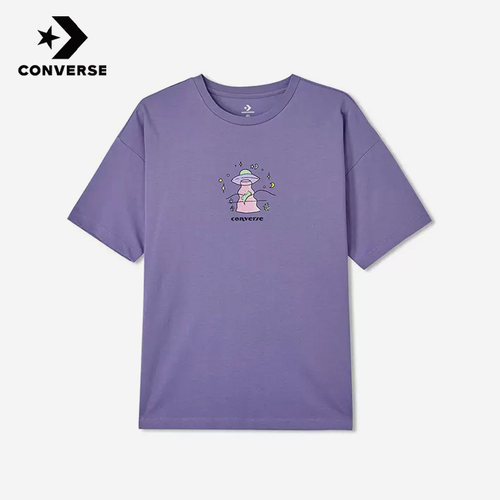 Converse匡威正品夏季新款女子休闲运动圆领透气短袖T恤10024873