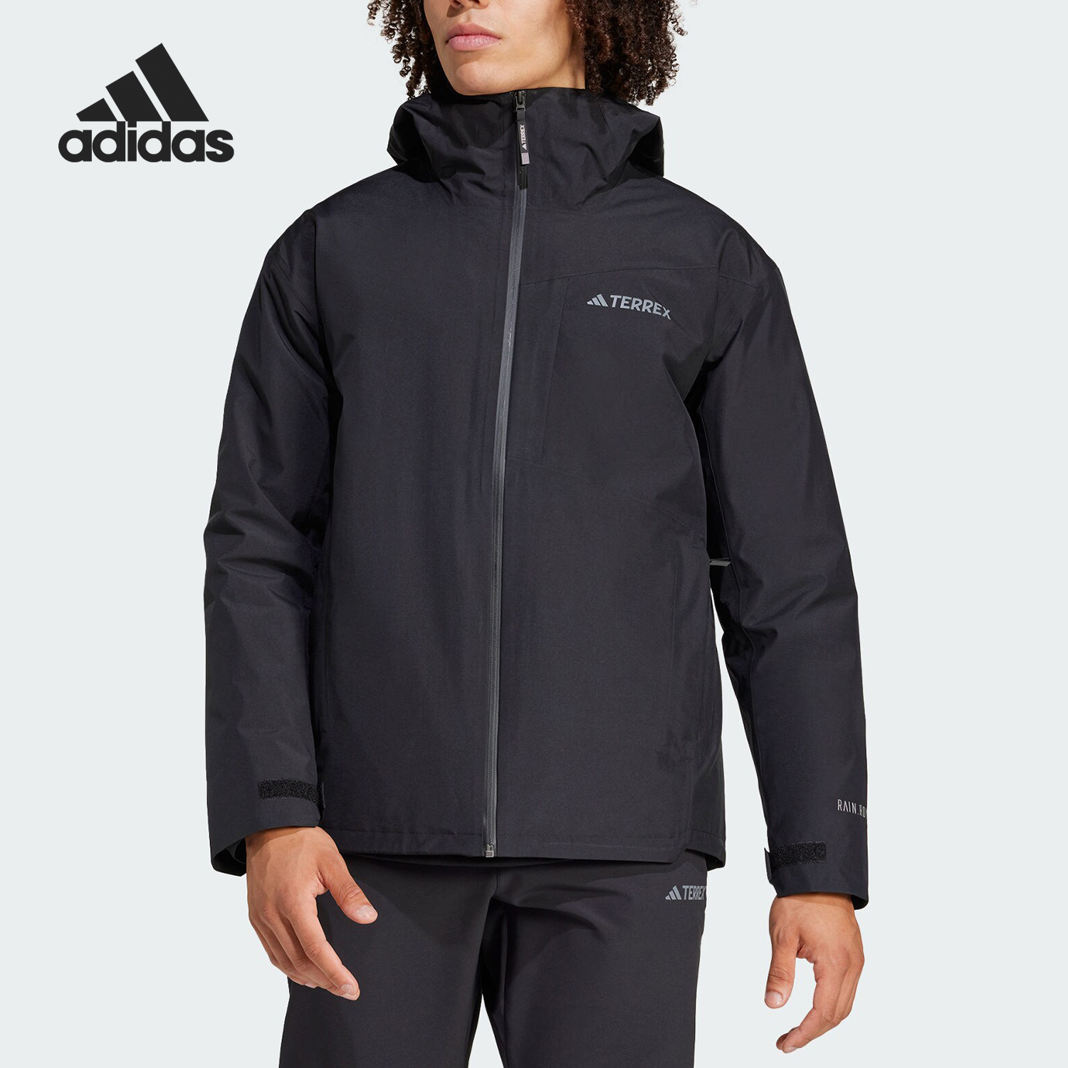 Adidas/阿迪达斯官方正品当季新款男士户外运动连帽外套IX5618