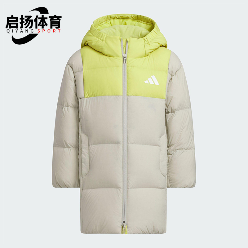 Adidas/阿迪达斯正品冬季大童运动连帽拒水防风保暖羽绒服KB5126