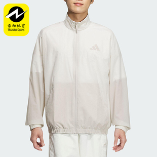 Adidas/阿迪达斯正品2025新款男士拉链经典立领夹克外套JZ8410