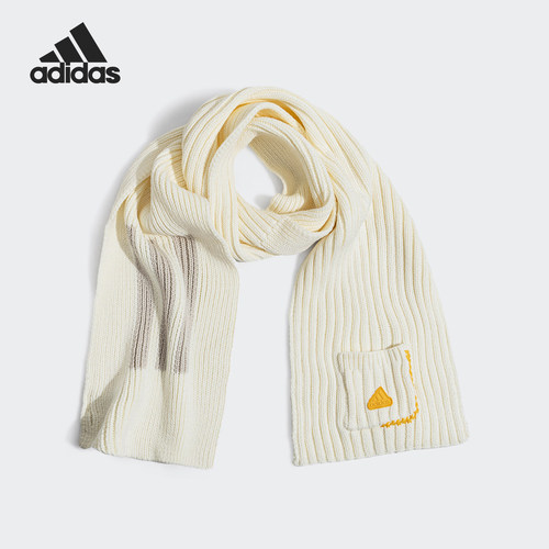 Adidas/阿迪达斯正品V LOGO SCARF男女简约户外围巾JW1641