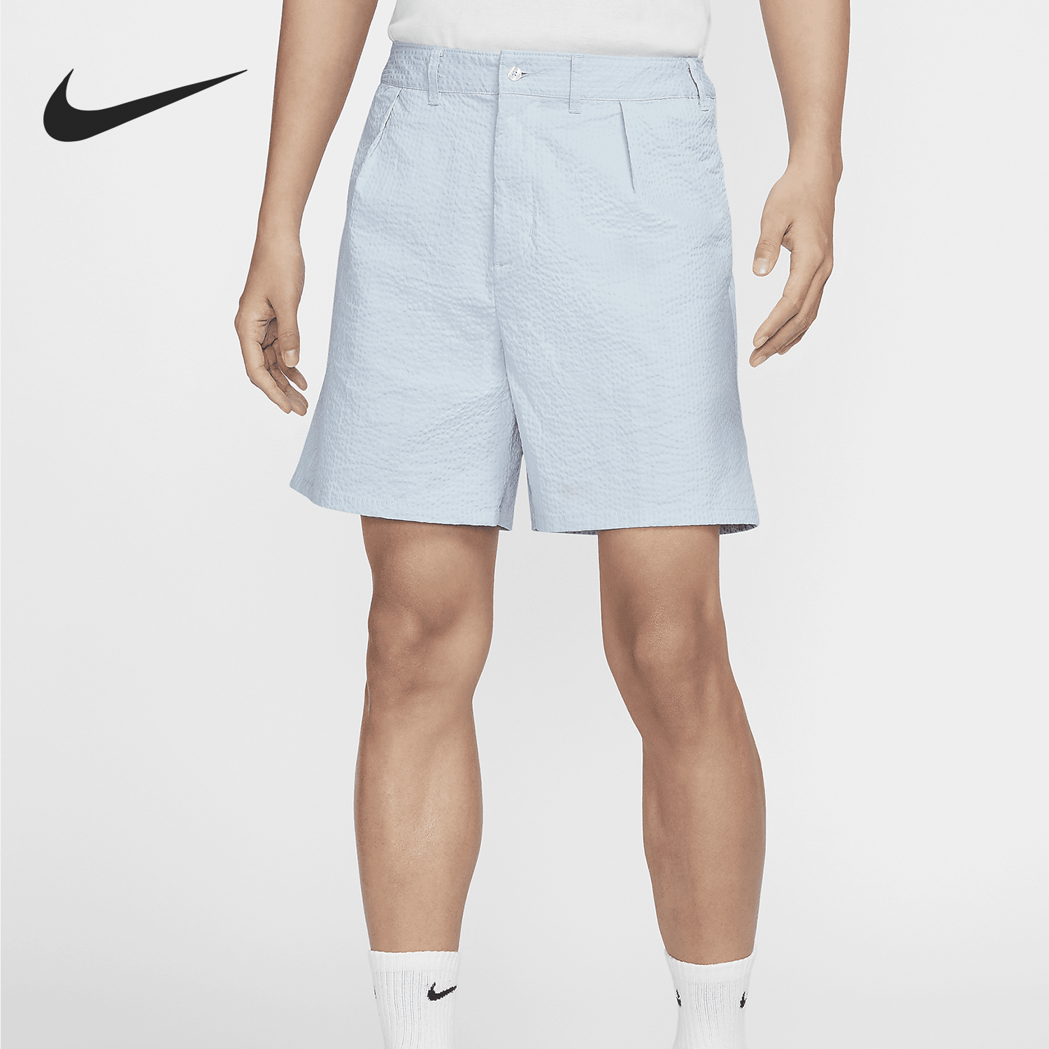 耐克男士休闲泡泡纱短裤