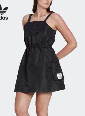 Adidas/阿迪达斯官方正品三叶草时尚女子运动吊带连衣裙HL9066