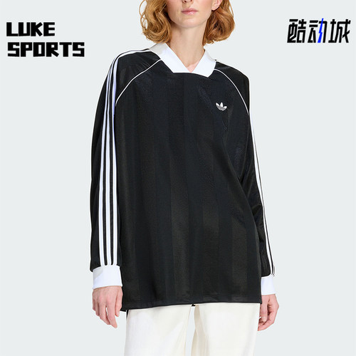 Adidas/阿迪达斯正品三叶草女士运动亲肤宽松休闲长袖T恤KD2897