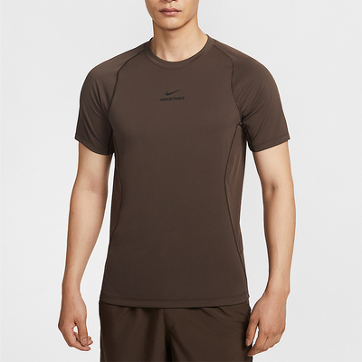 Nike/耐克正品夏季男士干爽训练运动透气圆领修身短袖HV0410-237