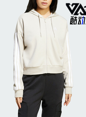 Adidas/阿迪达斯正品W 3S FT FZ HD女士拉链夹克外套JW1821