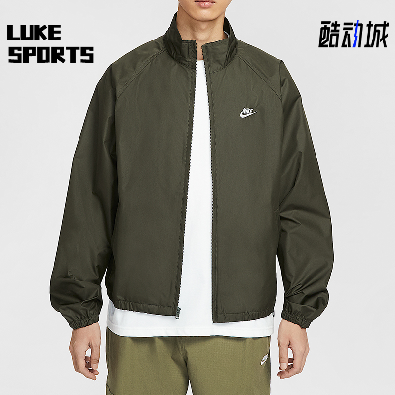 Nike/耐克正品春秋男士运动立领拉链复古简约夹克外套HV1140-355