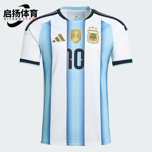 Adidas/阿迪达斯正品阿根廷男士针织修身圆领足球运动T恤KA8117