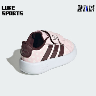 休闲印花板鞋 Adidas COURT婴童运动经典 GRAND JR8131 阿迪达斯正品