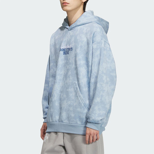 Adidas/阿迪达斯正品2025秋季款男士套头连帽休闲篮球卫衣KC2782