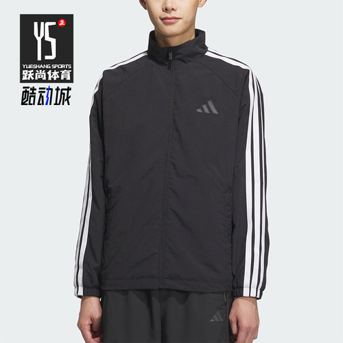 Adidas/阿迪达斯正品2025春款男士经典插肩袖运动宽松外套KC3892