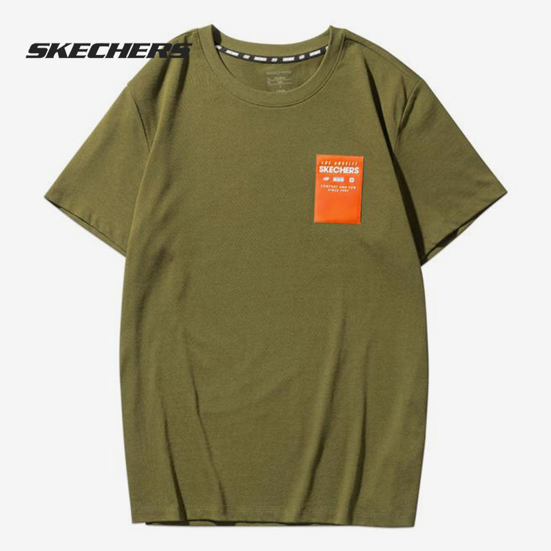 Skechers/斯凯奇正品多色舒适个性时尚短袖基础款男子T恤L121M173