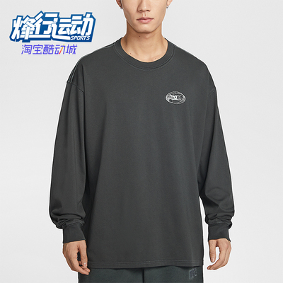 Nike/耐克正品男士印花套头简约时尚圆领长袖T恤IQ3770-070