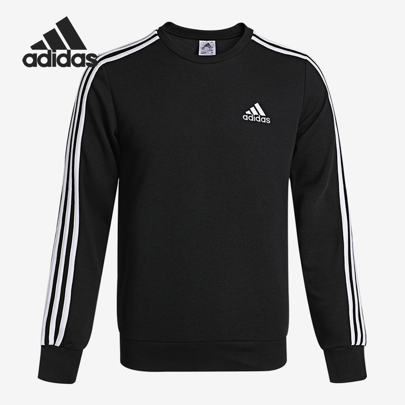 Adidas/阿迪达斯正品运动休闲圆领宽松针织男子卫衣GK9078
