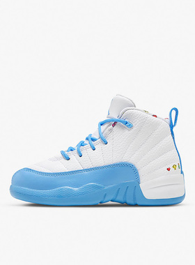 Nike/耐克正品JORDAN 12 RETRO儿童运动透气缓震篮球鞋DQ4366-114