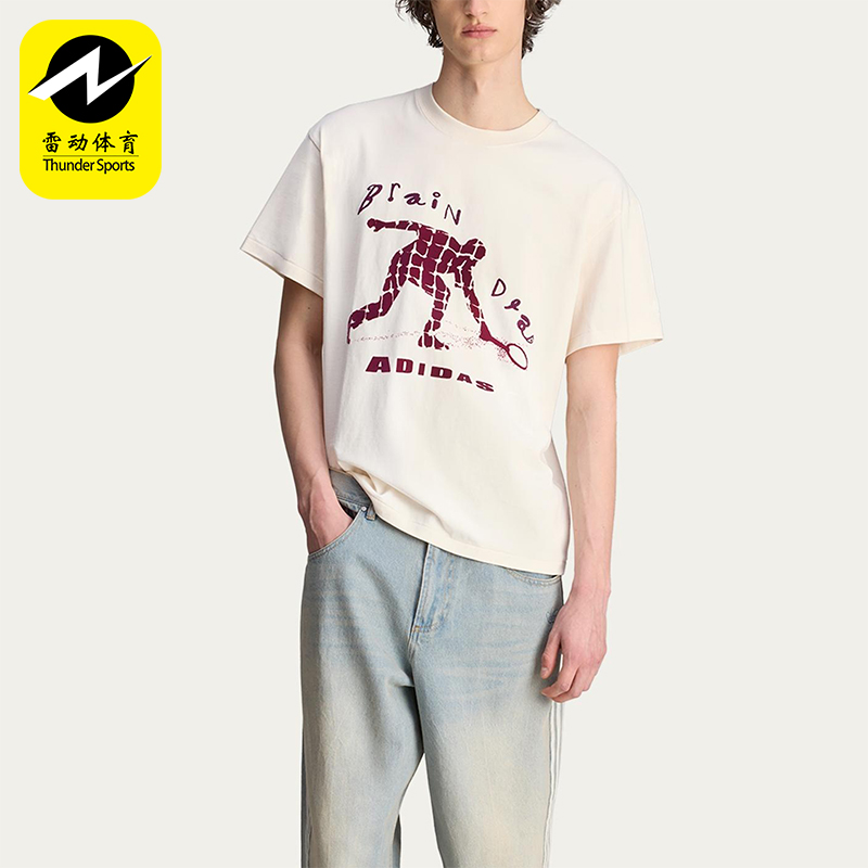 Adidas/阿迪达斯正品三叶草男士运动圆领宽松休闲短袖T恤JX9393