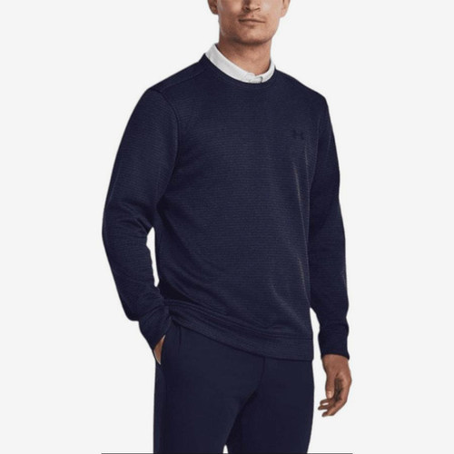 UA/安德玛正品STORM SWEATER男士加绒圆领运动套头衫1373675-410