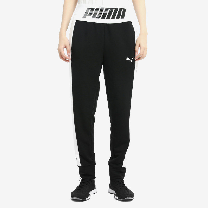 Puma/彪马正品新款针织女子运动跑步束脚透气长裤581053-01