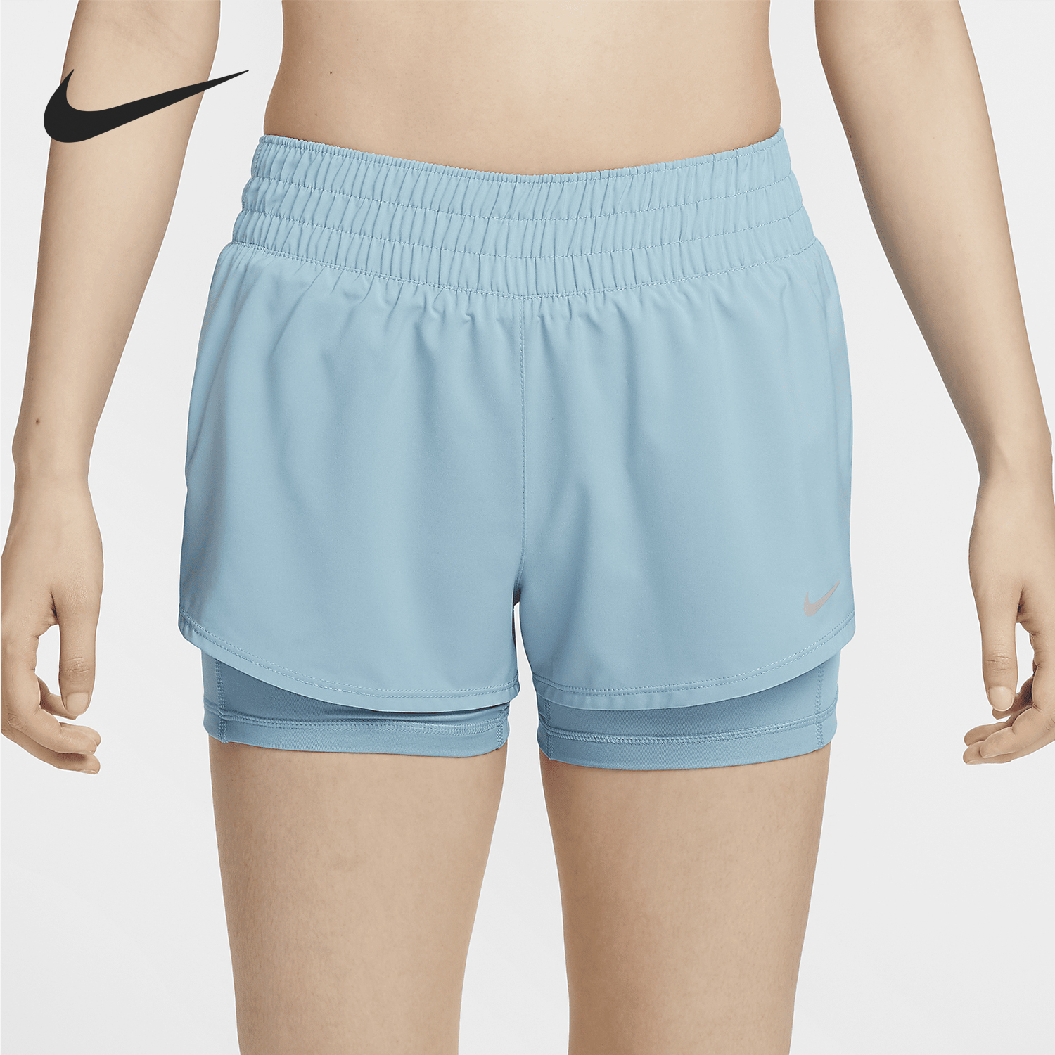 Nike/耐克正品Dri-FIT One女士运动训练二合一短裤DX6013-464