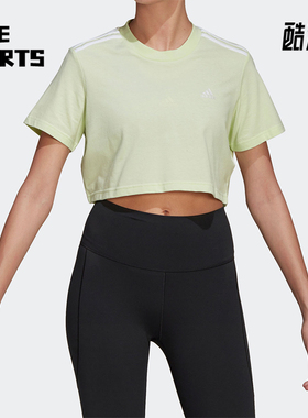Adidas/阿迪达斯正品新款女士简约透气运动健身短袖T恤HG8481