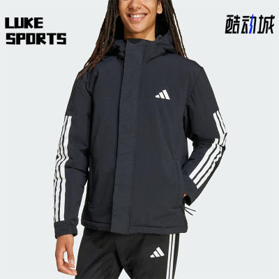 Adidas/阿迪达斯正品2025秋季款男士休闲户外保暖运动棉服JY8303
