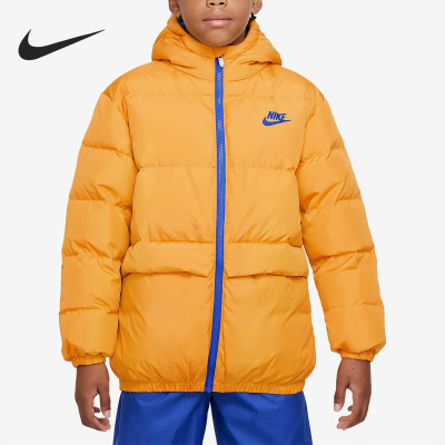 Nike/耐克正品冬季新款大童保暖运动连帽羽绒服DZ9965-752