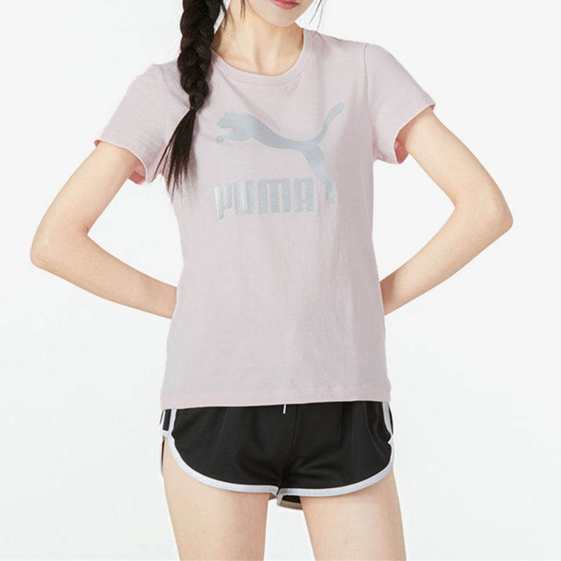 Puma/彪马正品新款女子跑步运动圆领宽松半袖T恤536351-16