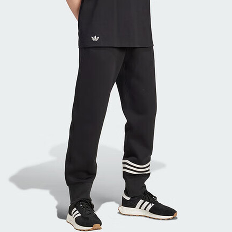 阿迪达斯男士运动条纹休闲长裤
