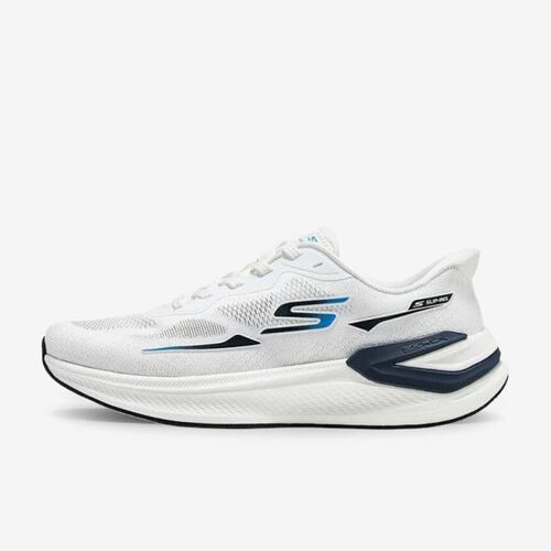 Skechers斯凯奇正品GO RUN男款防滑耐磨透气跑步鞋221143-WHT