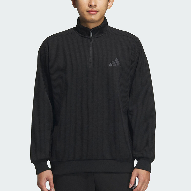 Adidas/阿迪达斯正品M MH SWEAT男士半拉链立领卫衣JY6949