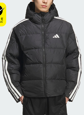 Adidas/阿迪达斯正品3S PUFF D JKT男士运动保暖连帽羽绒服KC2493
