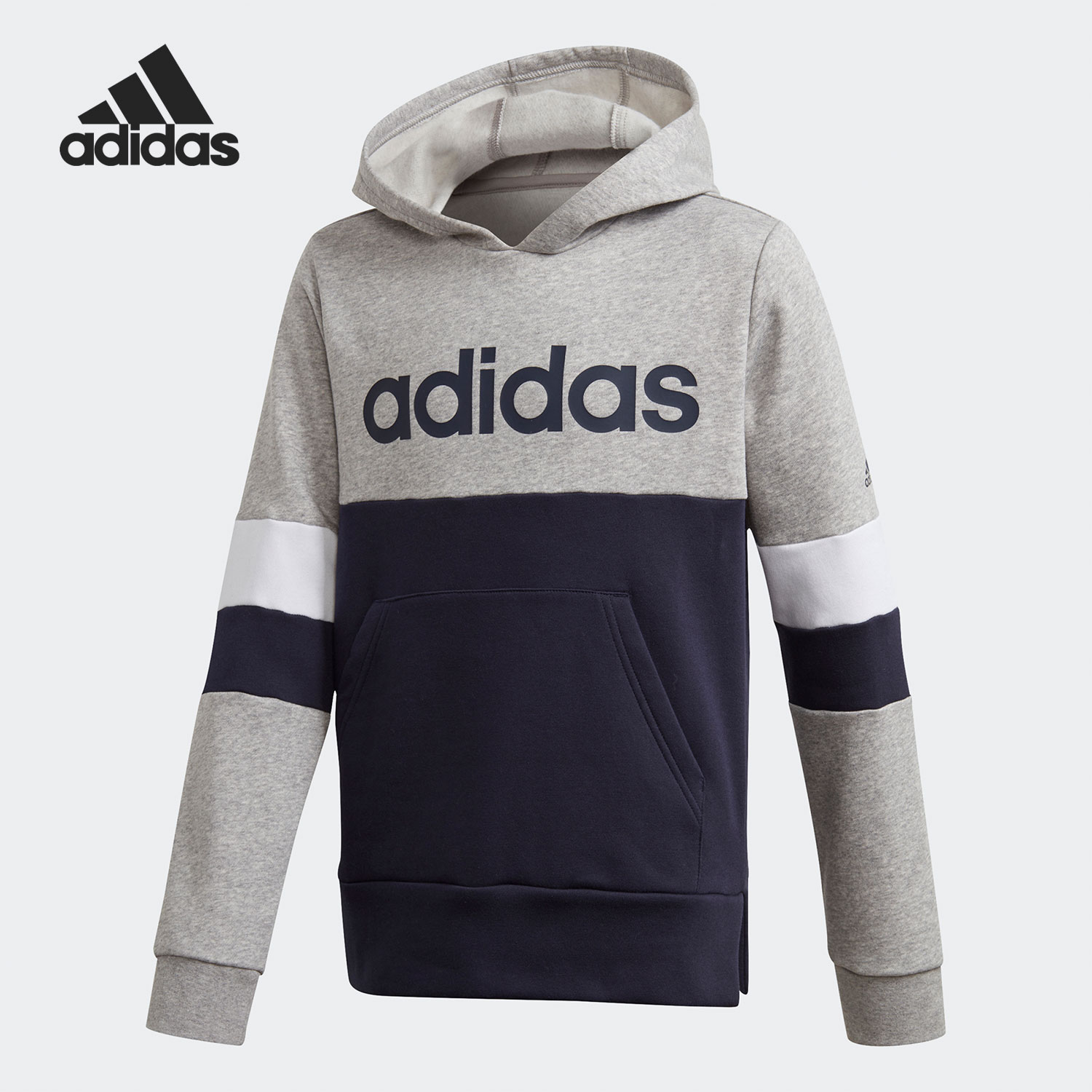 阿迪达斯儿童连帽运动卫衣