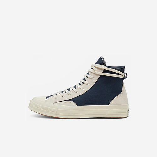 Converse匡威 1970S高帮小fog灰白墨蓝色黑白拼接解构板鞋168604C