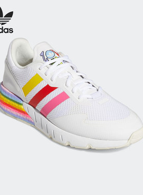 Adidas/阿迪达斯正品 ZX 1K BOOST PRIDE 三叶草男女休闲鞋GW2418