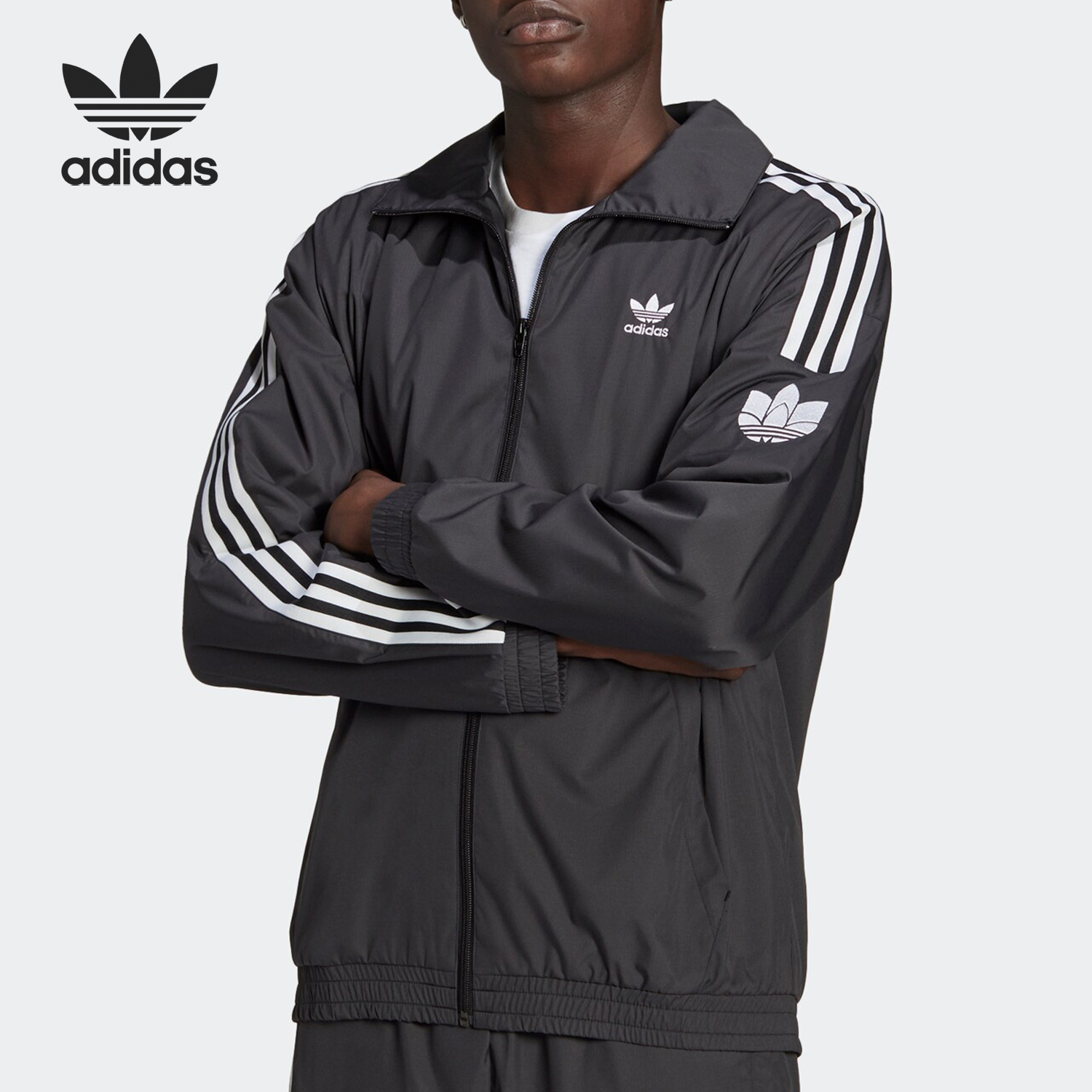 Adidas/阿迪达斯正品三叶草男士运动经典休闲外套JM2716