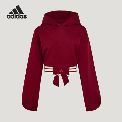 Adidas/阿迪达斯官方正品柔自贵系列新款女城市连帽卫衣KX4643