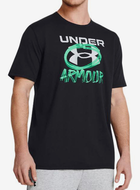 UA/安德玛正品Multi Hit男士夏季时尚印花训练短袖T恤1382858-001