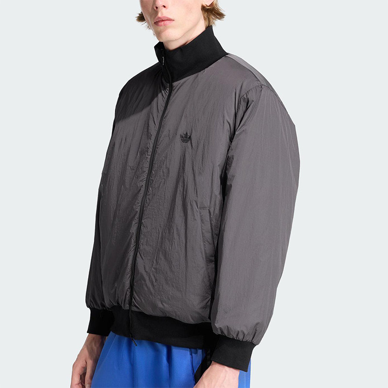 Adidas/阿迪达斯正品三叶草男士休闲保暖立领运动梭织棉服JW0980